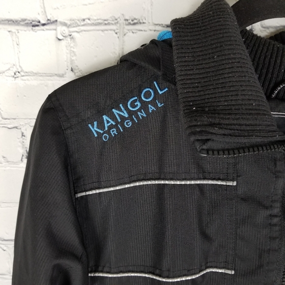 KANGOL | Sprawl2 zip high neck hooded jacket - Picture 2 of 11